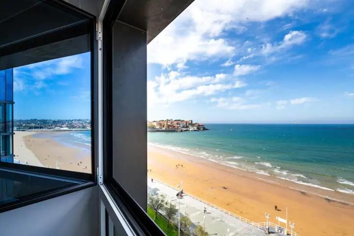 גיחון Apartamento Ezcurdia 22 Playa De San Lorenzo Primera Linea מראה חיצוני תמונה